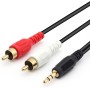 Cable óptico Audio Doble, Cable de Audio óptico Digital SPDIF Toslink, Cable Optical Digital Audio ladron (10m)