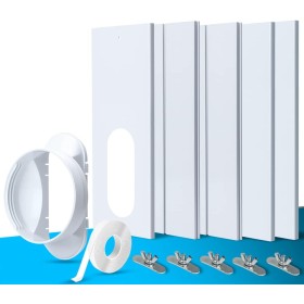 TOPOWN 5 Pieces Portable Air Conditioner Window Kit, Portable Air Conditioner Sliding Window Seal Plate Kit, Suitable for