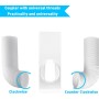 TOPOWN 5 Pieces Portable Air Conditioner Window Kit, Portable Air Conditioner Sliding Window Seal Plate Kit, Suitable for