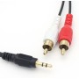 Cable óptico Audio Doble, Cable de Audio óptico Digital SPDIF Toslink, Cable Optical Digital Audio ladron (10m)