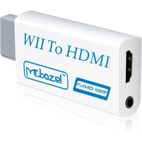 Mcbazel Wii a HDMI Converter, Convertidor de Adaptador Wii HDMI de Video Full HD 1080P con Audio de 3.5mm