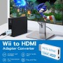 Mcbazel Wii a HDMI Converter, Convertidor de Adaptador Wii HDMI de Video Full HD 1080P con Audio de 3.5mm