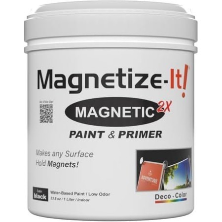 Magnetize-It! Pintura magnética de pared con imprimación (a base de agua) – Deco Color Extra Adhesión y Sostenible Pintura
