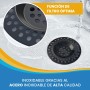 AFBLUSSHELD Set de 2 Coladores de Acero Inoxidable - Colador de Lujo para Fregadero - Colador Flexible para Ducha - Colador para