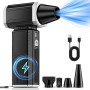 Electric Dust Blower, Compressed Air Duster Powerful Stepless Speed Adjustable 180000 RPM Large Capacity Battery Compressed Air