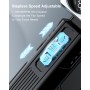 Electric Dust Blower, Compressed Air Duster Powerful Stepless Speed Adjustable 180000 RPM Large Capacity Battery Compressed Air