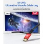 JSAUX Cable HDMI 2.0 3 Metros [4K @ 60Hz, 18Gbps] Plano Cable Ultra Alta Velocidad, Cable Soporte 3D HDR UHD 2160p 1080p