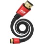 JSAUX Cable HDMI 2.0 3 Metros [4K @ 60Hz, 18Gbps] Plano Cable Ultra Alta Velocidad, Cable Soporte 3D HDR UHD 2160p 1080p