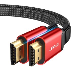 JSAUX Cable HDMI 2.0 3 Metros [4K @ 60Hz, 18Gbps] Plano Cable Ultra Alta Velocidad, Cable Soporte 3D HDR UHD 2160p 1080p
