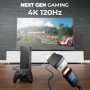 deleyCON 2 Piezas Adaptador HDMI Conector de Acoplamiento Ángulo de 270° 8K@60Hz / 4K@120Hz UHD Aluminio HDMI 2.1 ARC HDR10+