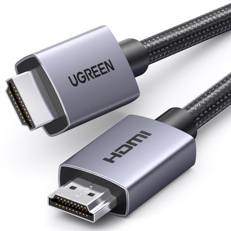 UGREEN Cable HDMI 2.0 4K 60Hz 3D HDR ARC Dolby Vision Compatible con PS5 PS4 Xbox Barra de Sonido TV Nylon Trenzado, 1M