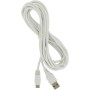 DollaTek Cable de alimentación USB Extra Largo de 3M Compuesto Wii U Gamepad - Blanco