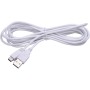 DollaTek Cable de alimentación USB Extra Largo de 3M Compuesto Wii U Gamepad - Blanco