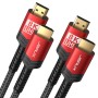 JSAUX Cable HDMI 3 Metros 8K 2 Paquetes, Cable HDMI 2.1 48Gbps Alta Velocidad Cable HDMI, 4K @ 120Hz 144Hz, 8K @ 60Hz, HDCP 2.2