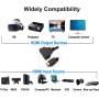 Azuxreza Adaptador Divisor HDMI 1080P Macho a Doble Hembra de 1 a 2 Vías para HDTV, LED, Monitor LCD y Proyectores - Soporta Dos