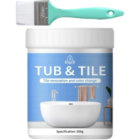 Kit De Pintura Para Baño: Pintura Para Bañera Y Azulejos A Base De Agua De Bajo Olor, Pintura Para Reacabado De Fregaderos |