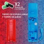 AUFGLO Retro Wii Controller 2 Pack Wii u Remote mit Silikongehäuse und Handgelenksgurt (Rot + Hellblau)
