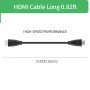 Security-01 Cable HDMI 4K Ultra Alta Velocidad 0,25 m, OD 5,0 mm