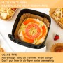 Air Fryer Paper 20C200 Air Fryer Square 200 Units 20-24cm Disposable Baking Molds BPA Free Accessories for Oil-Free Fryer 2 to 8