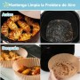 Air Fryer Paper 20C200 Air Fryer Square 200 Units 20-24cm Disposable Baking Molds BPA Free Accessories for Oil-Free Fryer 2 to 8