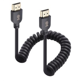 Cable Matters 48Gbps 8K HDMI en espiral Cable 0,3-0,9m con 8K @ 60Hz, 4K @ 240Hz y soporte HDR, cable HDMI en espiral para PS5,