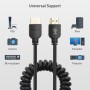 Cable Matters 48Gbps 8K HDMI en espiral Cable 0,3-0,9m con 8K @ 60Hz, 4K @ 240Hz y soporte HDR, cable HDMI en espiral para PS5,