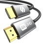 Silkland 8K HDMI 2.1 Cable 2M, HDMI eARC Cable para Soundbar 48Gbps, PS5 HDMI Cable 4K@120Hz, 2K@240Hz/144Hz, 8K@60Hz, Dynamic