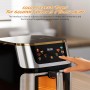 Air Fryer,12L Oil Free Fryer, 2800W, 8 Preset Programs, Air Fryer with Visible Window, LED Touch Screen, Multifunctional