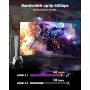 Silkland 8K HDMI 2.1 Cable 2M, HDMI eARC Cable para Soundbar 48Gbps, PS5 HDMI Cable 4K@120Hz, 2K@240Hz/144Hz, 8K@60Hz, Dynamic