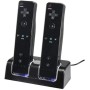 OSTENT Charger Dock Station + 2 Paquetes de baterías compatibles con el Mando a Distancia Nintendo Wii Color Blanco