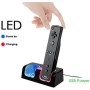 OSTENT Charger Dock Station + 2 Paquetes de baterías compatibles con el Mando a Distancia Nintendo Wii Color Blanco