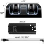 OSTENT Charger Dock Station + 2 Paquetes de baterías compatibles con el Mando a Distancia Nintendo Wii Color Blanco