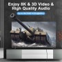 Thsucords Cable HDMI 8K 4K 0,5M, Alta Velocidad HDMI 2.1 8K@60Hz, 4K@120Hz 144hz 48gbps compatible con