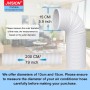 Portable Air Conditioning Tube, 1.5 M/ 2 M/ 3M Portable Air Conditioning Hose, Diameter 130 mm/150 mm, Universal Air