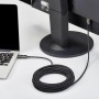 Amazon Basics Cable HDMI trenzado, fibra óptica, alta velocidad, 10 m, Negro