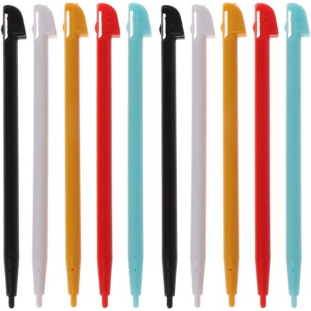 Yazhuq Juego de 10 piezas multicolor de mano para lápiz capacitivo sensible para Wii U WIIU GamePad de plástico de alta