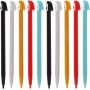 Yazhuq Juego de 10 piezas multicolor de mano para lápiz capacitivo sensible para Wii U WIIU GamePad de plástico de alta