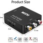 Adaptador HDMI adaptador rca a hdmi av to hdmi,adaptador av a hdmi hdmi a rca adaptador wii hdmi euroconector a hdmi 1080P con