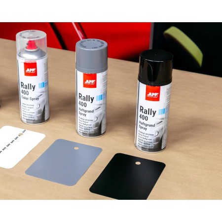 APP Rally 400 Color Spray - Barniz spray transparente brillante | Barniz acrilico para coche, madera, metal | Barniz incoloro