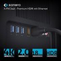 Sonero® cable de extensión Premium High Speed ​​HDMI 4K, enchufe HDMI A a toma HDMI A, contactos chapados en oro, doble