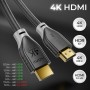 deleyCON Cable HDMI 2m 4K@60Hz 2K@165Hz con ARC Ethernet UHD HDR 3D Alta Velocidad 18Gbps para Barra de Sonido Televisión