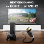 deleyCON Cable HDMI 2m 4K@60Hz 2K@165Hz con ARC Ethernet UHD HDR 3D Alta Velocidad 18Gbps para Barra de Sonido Televisión