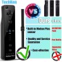 TechKen Pack de 2 Mandos para Wii,Wii Mando a Distancia Remote Controller para Wii con Motion Plus