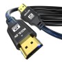 Charlore Cable HDMI 4K/60HZ 20M (HDMI 2.0,18Gbps) Conectores Chapados en Oro de Ultra Alta Velocidad, Retorno de Audio Ethernet,