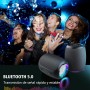 Zealot Altavoz Portátil Bluetooth con Luz LED, Altavoz Exterior Inalámbrico, 20W de Potencia y Autonomía de 24 Horas, Puerto de
