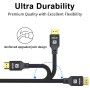 Charlore Cable HDMI 4K/60HZ 20M (HDMI 2.0,18Gbps) Conectores Chapados en Oro de Ultra Alta Velocidad, Retorno de Audio Ethernet,