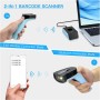 NETUM DS7500 Escáner de código de Barras 2D inalámbrico Bluetooth, Base de Carga, Memoria incorporada Funciona con Mac OS,