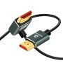 Thsucords Cable HDMI 2.1 Ultra Delgado 8K en ángulo izquierdo de 90 Grados 0.5M, Cable Flexible Delgado de Alta Velocidad