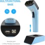 NETUM DS7500 Escáner de código de Barras 2D inalámbrico Bluetooth, Base de Carga, Memoria incorporada Funciona con Mac OS,