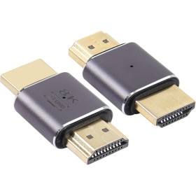 RIIEYOCA 8K&60Hz HDMI Macho a Macho Adaptador HDMI 2.1UHD Conector 3D Extender Soporte 8K@60Hz / 4K@120Hz, 2 Pack